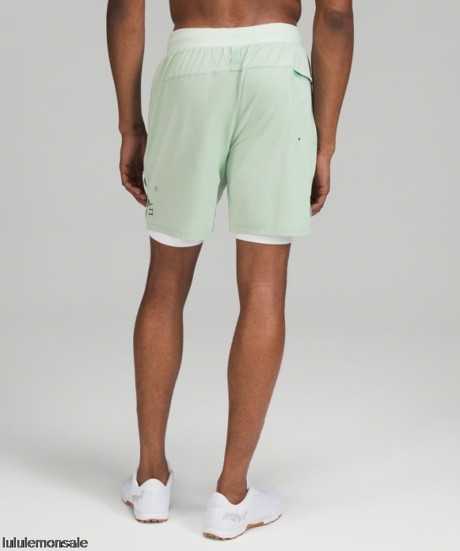 Lululemon Deutschland DELULU840 | Lizenz Zum Zug Gefüttert Kurz 7 Arctic Green